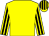 Yellow, black striped sleeves & cap (Kildare Racing Club)