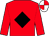 Red, black diamond, red & white quartered cap (Andrew Wishart)