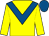 Yellow, royal blue chevron, royal blue cap (Sheikh Mohammed Bin Khalifa Al Maktoum)