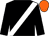 Black, white sash, orange cap (Lady Derby & Lady Ritblat)