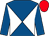 Royal blue and white diabolo, royal blue sleeves, red cap (Sunville Rail Limited)