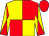 Yellow and red (quartered), diabolo on sleeves, red cap (The Idle B's 2 & G L Moore)