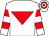 White, red inverted triangle, hooped sleeves and cap (Mr Evan M Sutherland)