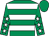 Emerald green, white hoops, emerald green sleeves, white stars, emerald green cap (4 Left Footers & A Blewnose)