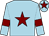 Light blue, maroon star, armlets and star on cap (Mrs Janice Drinkwater)