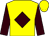 Yellow, brown diamond and sleeves (Ewart, Murrills)