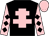 Black, pink cross of lorraine, pink sleeves, black diamonds, pink cap (The Free Thinkers)