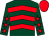 Dark green, red chevrons, dark green sleeves, red stars, red cap (Mrs C J C Bailey)