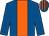 Royal blue, orange panel, striped cap (Equine Gold Syndicate)