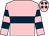 Pink, dark blue hoop, hooped sleeves, pink cap, dark blue stars (Richard Galway & Lorraine Foley & Mrs John Harrington)