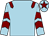 Light blue, maroon epaulettes, maroon chevrons on sleeves, maroon star on cap (Jessie's Brat Pack Syndicate/S C Khaw/Richard Galway/David Redvers)