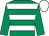 Emerald green & white hoops, emerald green sleeves, white cap (Oisin Browne)