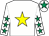 White, yellow star, white sleeves, emerald green stars, white cap, emerald green star (Vadavoom Racing Syndicate)