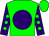 green, purple ball, purple sleeves, green dots, green cap, purple ball (E5 Racing Thoroughbreds, LLC)