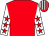 Red, white sleeves, red stars, red & white striped cap (Smart Remark Syndicate)