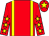Red, yellow braces, yellow stars on sleeves, yellow star on cap (Eileen Bourke)