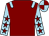 Maroon, light blue epaulets, light blue sleeves, maroon stars, quartered cap (Mr & Mrs R Scott)