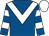Royal blue, white chevron, hooped sleeves, white cap (Mr P J Vogt)