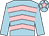Light blue, pink chevrons, light blue sleeves, light blue cap, pink star (Mr R S Brookhouse)