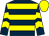 Dark blue, yellow hoops, chevrons on sleeves, yellow cap (Mr T Eyre & Mr P Watson)