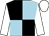 Black and light blue (quartered), white sleeves and cap (Mr Howard Taylor)