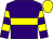 Purple, yellow hoop, hooped sleeves, yellow cap (Mr Ian Slatter)