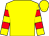 Yellow, red hooped sleeves (Mr G E Fitzpatrick)