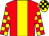 Red, yellow stripe, yellow and red check sleeves, yellow and black check cap (Rupert Dubai Racing)