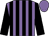 Mauve and black stripes, black sleeves, mauve cap (County Charm Windows & Conservatories)