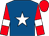 Royal blue, white star, red sleeves, white armlets, red cap (The Racing Emporium)
