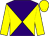 Purple and yellow diabolo, yellow sleeves and cap (Mr Paul Murphy)
