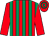 Red & emerald green stripes, red sleeves, hooped cap (Nay Syndicate)