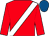 Red, white sash, royal blue cap (Cheveley Park Stud)