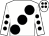 White, large black spots, black spots on sleeves & cap (Michael Keegan & Bennie Mulligan)