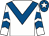 White, royal blue chevron, royal blue chevrons on sleeves, royal blue cap, white star (James Bourke & Mrs D A Love)