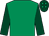 Emerald green, dark green sleeves, dark green cap, emerald green spots (Simon Munir & Isaac Souede)