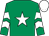 Emerald green, white star, white chevrons on sleeves, white cap (Philip J Reynolds)