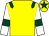 Yellow, dark green epaulettes, white sleeves, dark green armlet, yellow cap, dark green star (John Scullion)