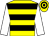 Yellow, black hoops, white sleeves (Lewis, Lawson And Hope)