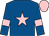 Royal blue, pink star, armlets and cap (All Four One)