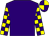 PURPLE, PURPLE and YELLOW check sleeves, quartered cap (D & D Armstrong Ltd & Mr L Westwood)