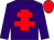 Purple, red cross of lorraine, red cap (Old Road Securities & Partners)