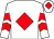 White, red diamond, chevrons on sleeves, white cap, red diamond (Keith West & Ollie Pears)