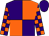 Purple and orange (quartered), checked sleeves, purple cap (Mr Stuart Morgan & Partner)