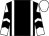 Black, white braces, white and black chevrons on sleeves, white cap (Mr Y Mustafa)