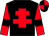 Black, red cross of lorraine, red sleeves, black armlets, black and red quartered cap (John And Tony Jarvis And Partner)
