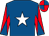 Royal blue, white star, royal blue sleeves, red diabolo, royal blue & red quartered cap (Niccolai Schuster Horse Racing Club)