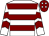 White & maroon hoops, maroon chevrons on sleeves, maroon cap, white diamonds (Padraic F Ryan)
