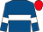 ROYAL BLUE, white hoop & armlet, red cap (Rory F Larkin)