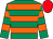 Emerald Green & Orange Hooped, red cap (John P McManus)